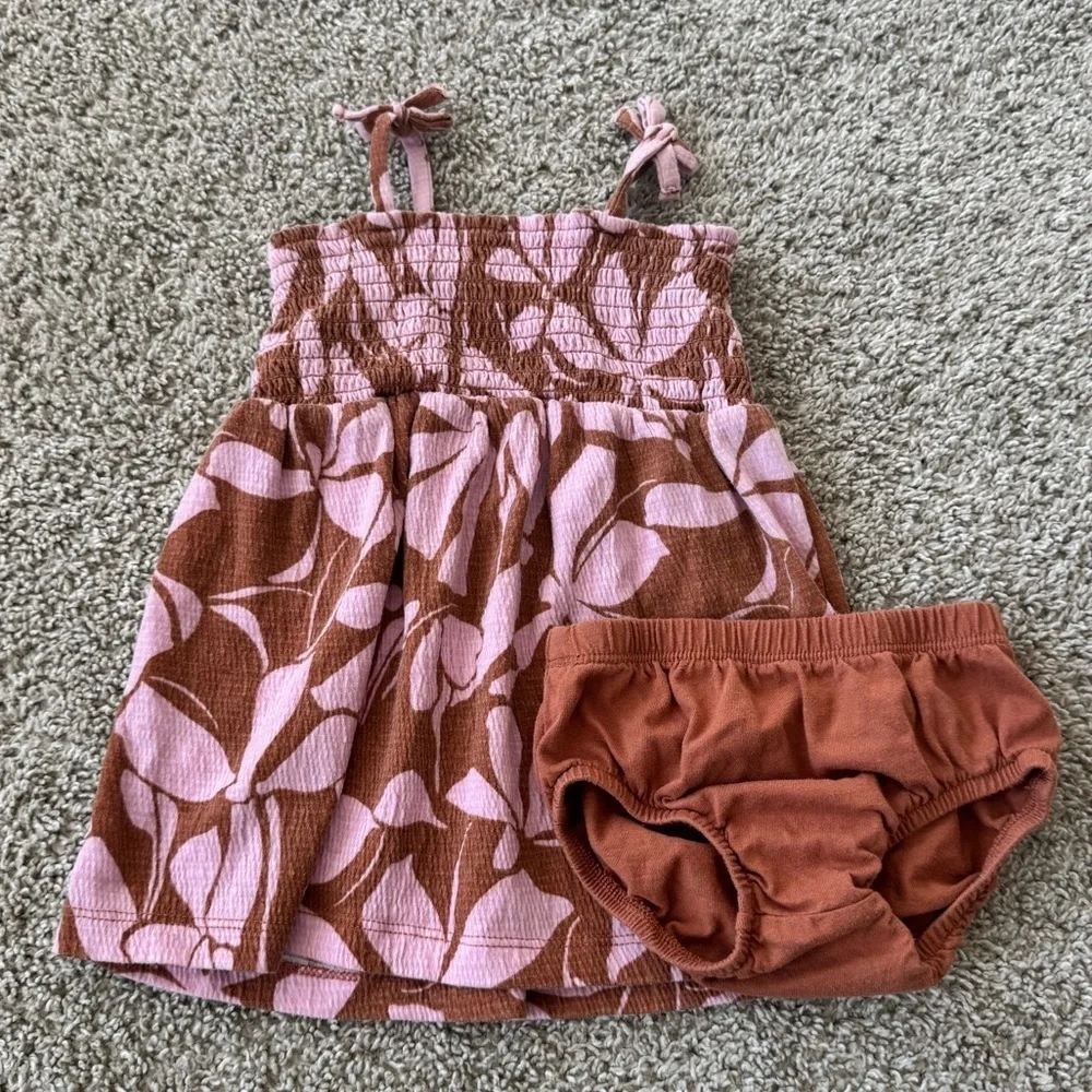 Carter’s Baby Girl Smocked Floral Sundress & Bloomer Set - Size 12 Months